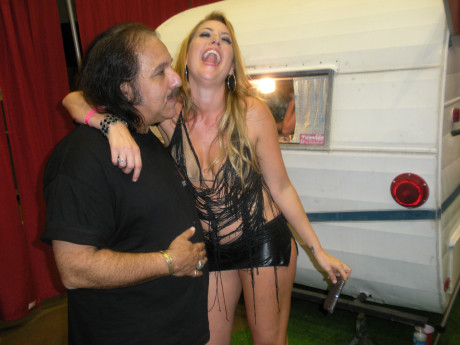 Ron Jeremy And Holly Hollywood Fooling Around Behind The Porn Star Trailer
