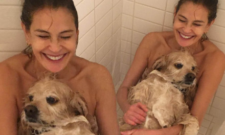 Desperate Housewives Star Teri Hatcher 56 Shares Naked Snap Of Herself Showering With Her Dog Mail