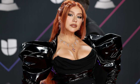 Christina Aguilera Turns Heads In Daring Lace Bodysuit At Latin Awards