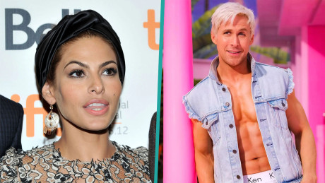 Watch Access Hollywood Highlight Eva Mendes Swoons Over First Look Photo Of Ryan Gosling As Ken Doll Nbc