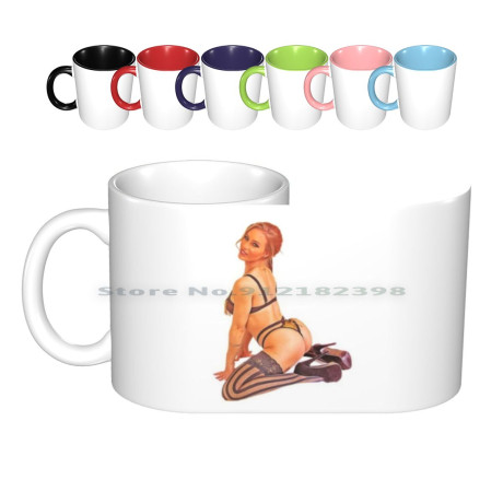 Nicole Aniston Oil Painting Ceramic Mugs Coffee Cups Milk Tea Mug Nicole Aniston Xxx Adult Up Sexy Hot Twerk Pinup Mugs