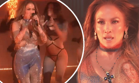 Jennifer Lopez Flaunts Her Figure In A Glittery Beige Jumpsuit During The Marry Me Tonight Concert Mail