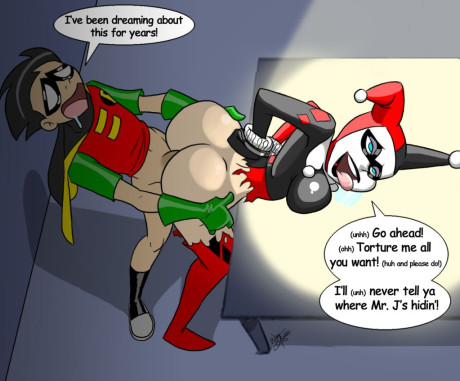 Robin Fucks Harley Quinn Comic Book Heroes Villains 21522 Sex